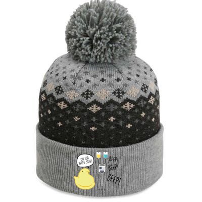 Peep Nursing Easter The Baniff Cuffed Pom Beanie