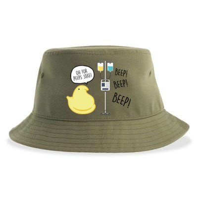 Peep Nursing Easter Sustainable Bucket Hat