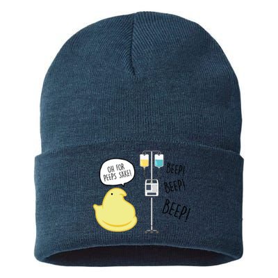 Peep Nursing Easter Sustainable Knit Beanie