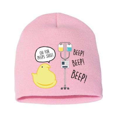 Peep Nursing Easter Short Acrylic Beanie