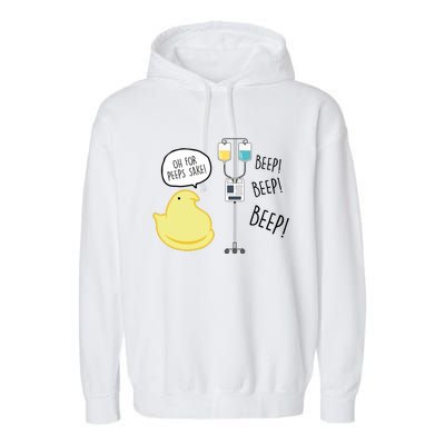 Peep Nursing Easter Garment-Dyed Fleece Hoodie