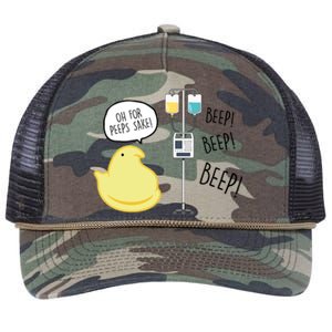 Peep Nursing Easter Retro Rope Trucker Hat Cap