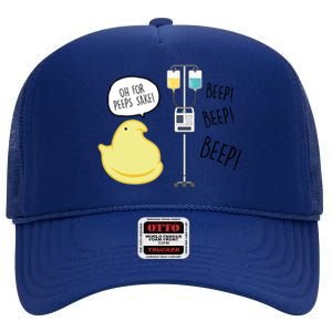 Peep Nursing Easter High Crown Mesh Back Trucker Hat