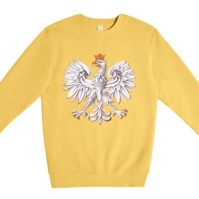 Poland National Eagle From The Coat Of Arms Funny Gift Premium Crewneck Sweatshirt