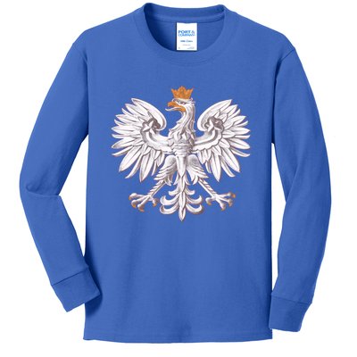 Poland National Eagle From The Coat Of Arms Funny Gift Kids Long Sleeve Shirt