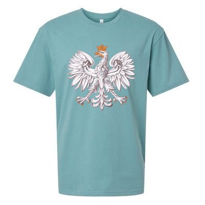 Poland National Eagle From The Coat Of Arms Funny Gift Sueded Cloud Jersey T-Shirt