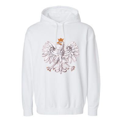 Poland National Eagle From The Coat Of Arms Funny Gift Garment-Dyed Fleece Hoodie