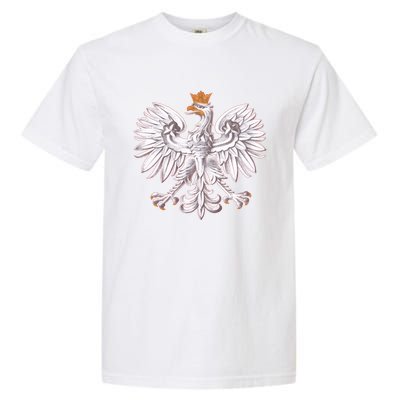 Poland National Eagle From The Coat Of Arms Funny Gift Garment-Dyed Heavyweight T-Shirt