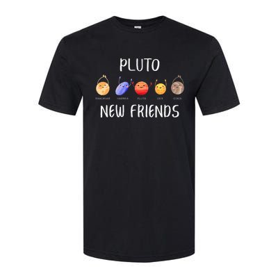 Pluto New Friends Dwarf Planets Funny Astronomy Science Softstyle CVC T-Shirt