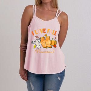 Pt Nurse Fall I Love Fall Prevention Fall Physical Therapy Women's Strappy Tank