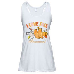 Pt Nurse Fall I Love Fall Prevention Fall Physical Therapy Ladies Essential Flowy Tank