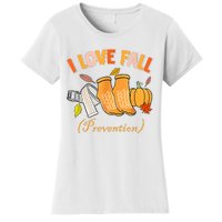 Pt Nurse Fall I Love Fall Prevention Fall Physical Therapy Women's T-Shirt