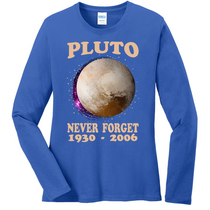 Pluto Never Forget 1930gift2006 Great Gift Ladies Long Sleeve Shirt