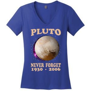 Pluto Never Forget 1930gift2006 Great Gift Women's V-Neck T-Shirt