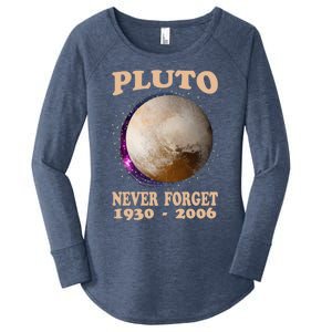 Pluto Never Forget 1930gift2006 Great Gift Women's Perfect Tri Tunic Long Sleeve Shirt