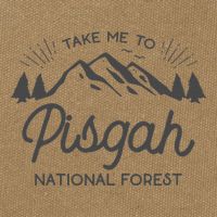 Pisgah National Forest Park North Carolina Cotton Canvas Backpack