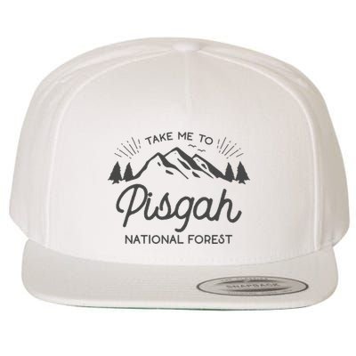 Pisgah National Forest Park North Carolina Wool Snapback Cap