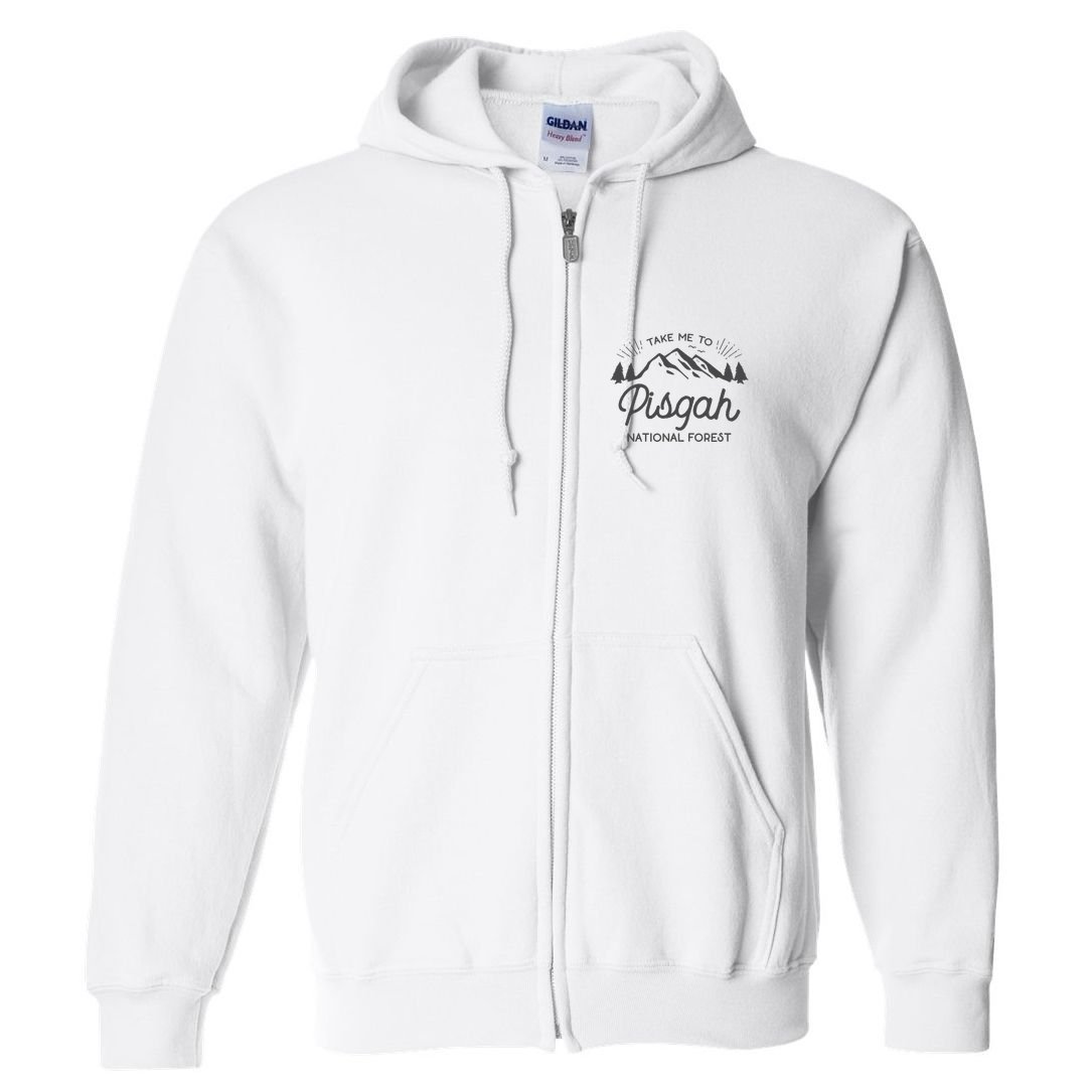 Pisgah National Forest Park North Carolina Full Zip Hoodie