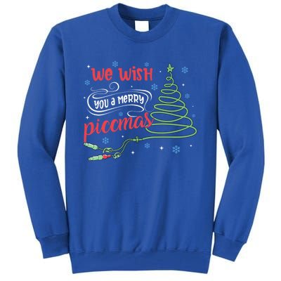 Picc Nurse Funny Christmas We Wish You A Merry Piccmas Gift Tall Sweatshirt