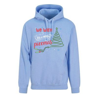 Picc Nurse Funny Christmas We Wish You A Merry Piccmas Gift Unisex Surf Hoodie