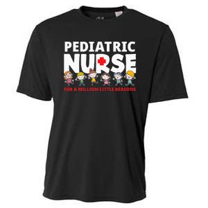 Pediatric Nurse For A Million Little Reasons Funny Ped Nurse Cooling Performance Crew T-Shirt