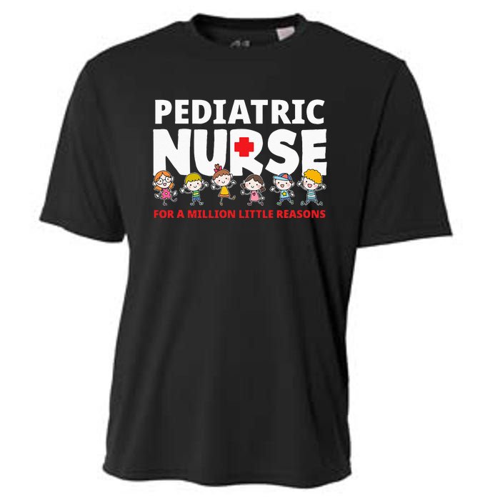 Pediatric Nurse For A Million Little Reasons Funny Ped Nurse Cooling Performance Crew T-Shirt