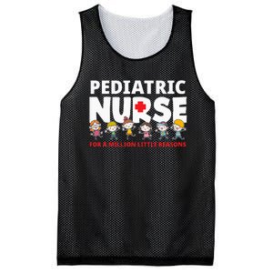 Pediatric Nurse For A Million Little Reasons Funny Ped Nurse Mesh Reversible Basketball Jersey Tank