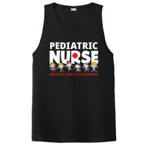 Pediatric Nurse For A Million Little Reasons Funny Ped Nurse PosiCharge Competitor Tank