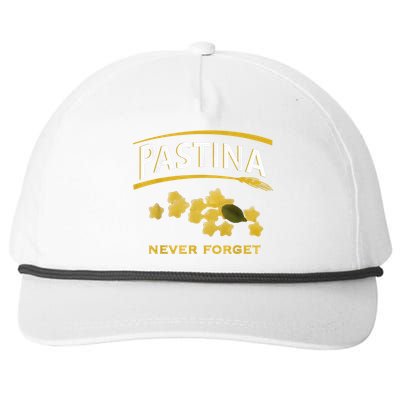 Pastina Never Forget Snapback Five-Panel Rope Hat