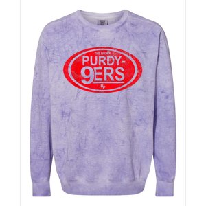 Purdy Niners Funny San Francisco Football Colorblast Crewneck Sweatshirt