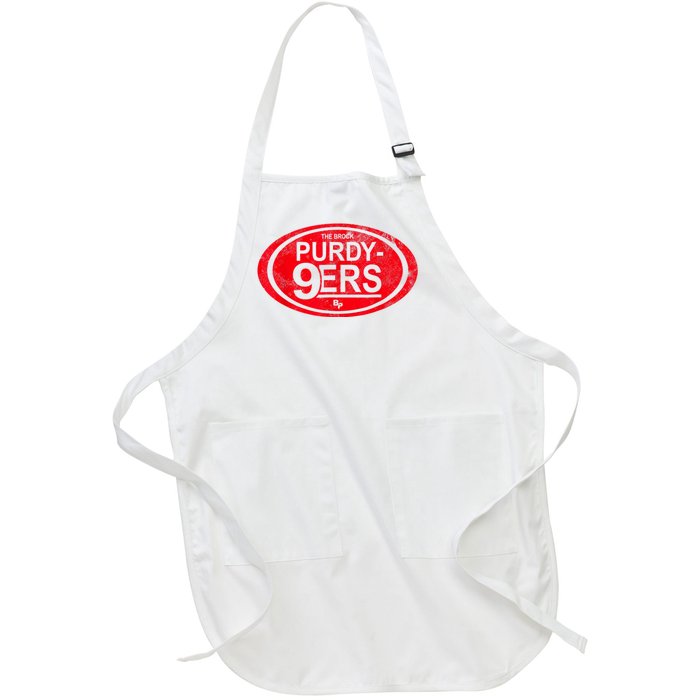 Purdy Niners Funny San Francisco Football Full-Length Apron With Pockets