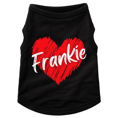 Personalized Name Frankie I Love Frankie Heart Doggie Tank