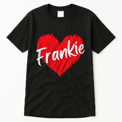 Personalized Name Frankie I Love Frankie Heart Tall T-Shirt