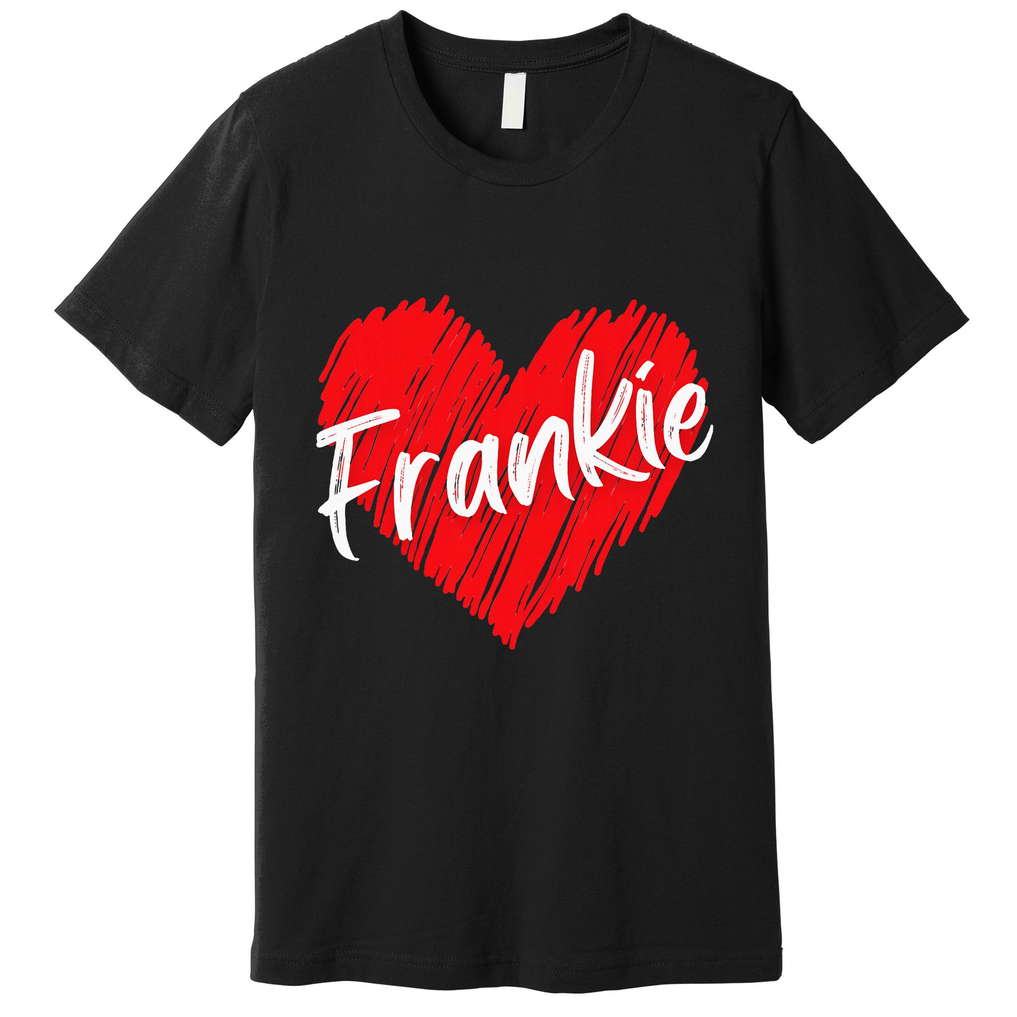 Personalized Name Frankie I Love Frankie Heart Premium T-Shirt
