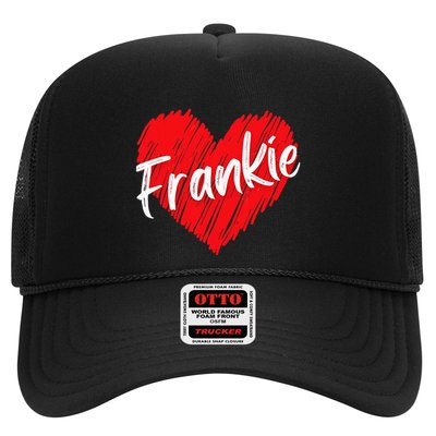 Personalized Name Frankie I Love Frankie Heart Trucker Hat