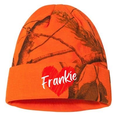 Personalized Name Frankie I Love Frankie Heart Kati Licensed 12" Camo Beanie