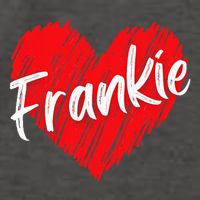 Personalized Name Frankie I Love Frankie Heart Vector Backpack