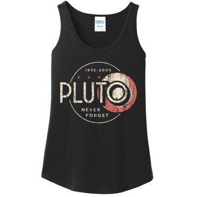 Pluto Never Forget Funny Pluto Pluto Lover Pluto Ladies Essential Tank