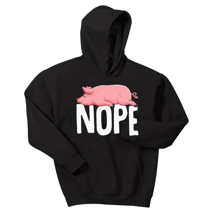 Pig Nope Farmer Swine Women Kids Hoodie