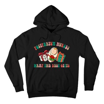 Postpartum Nurses Funny Christmas We Wrap The Best Presents Hoodie