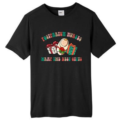 Postpartum Nurses Funny Christmas We Wrap The Best Presents Tall Fusion ChromaSoft Performance T-Shirt