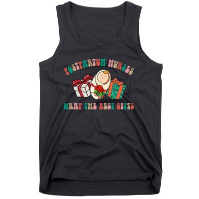 Postpartum Nurses Funny Christmas We Wrap The Best Presents Tank Top