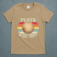 Pluto Never Forge Funny Space Science T-Shirt