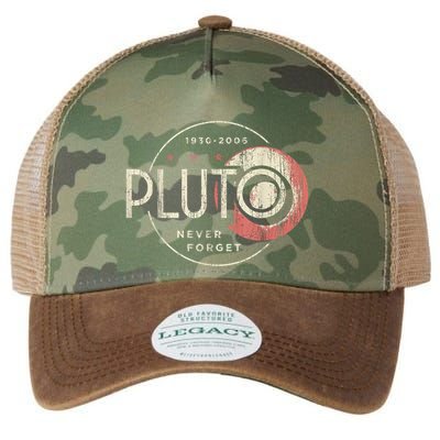 Pluto Never Forget Funny Pluto Pluto Lover Pluto Legacy Tie Dye Trucker Hat