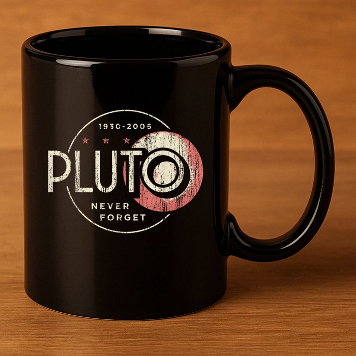 Pluto Never Forget Funny Pluto Pluto Lover Pluto 11oz C Handle Ceramic Mug