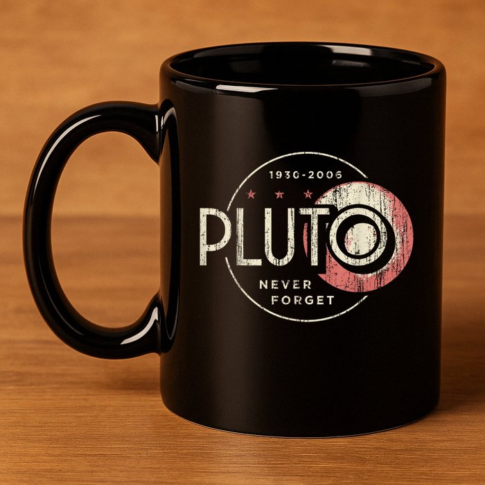 Pluto Never Forget Funny Pluto Pluto Lover Pluto 11oz C Handle Ceramic Mug