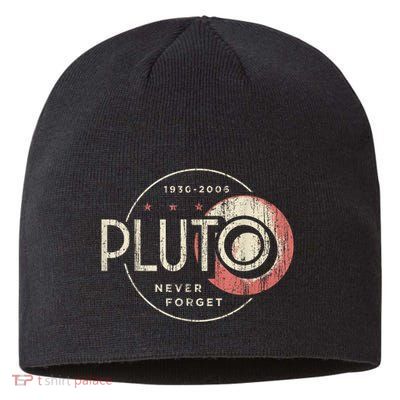 Pluto Never Forget Funny Pluto Pluto Lover Pluto Sustainable Beanie