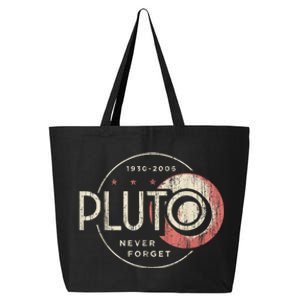 Pluto Never Forget Funny Pluto Pluto Lover Pluto 25L Jumbo Tote