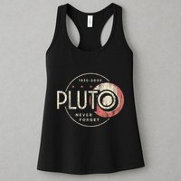 Pluto Never Forget Funny Pluto Pluto Lover Pluto Womens Tank Top