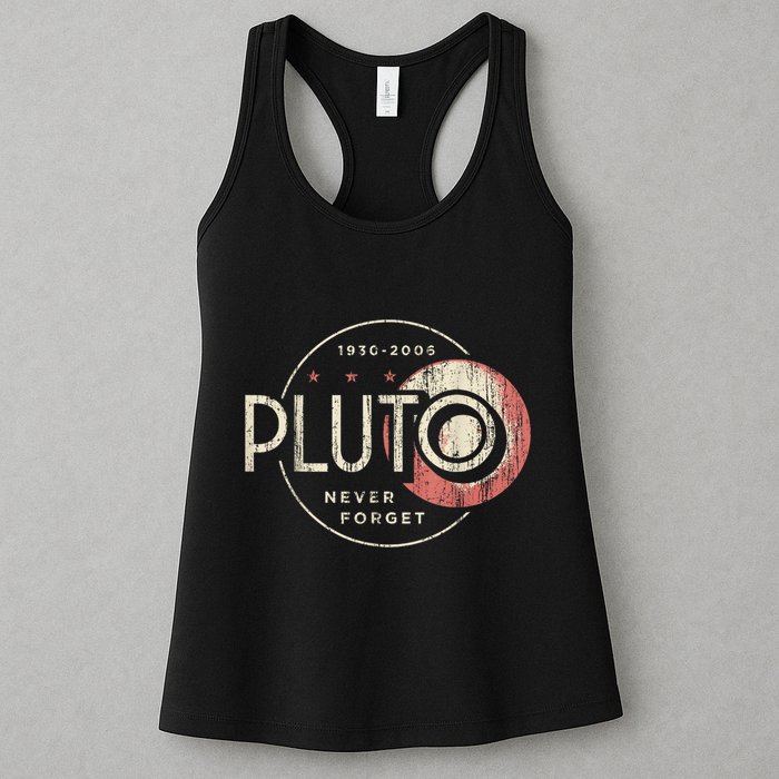 Pluto Never Forget Funny Pluto Pluto Lover Pluto Womens Tank Top